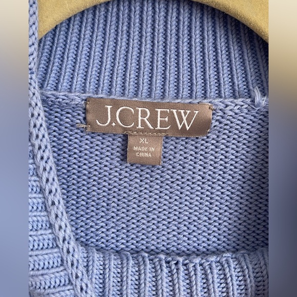 J Crew Periwinkle Blue 100% Cotton Sweater - Picture 2 of 4